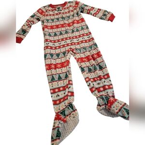 Fair Isle footed pajamas size 3T